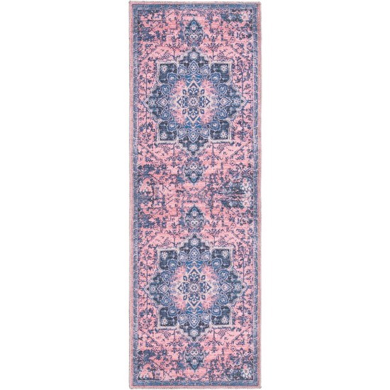 Rug Unique Loom Renaissance Pink Runner 2' 0 x 6' 0