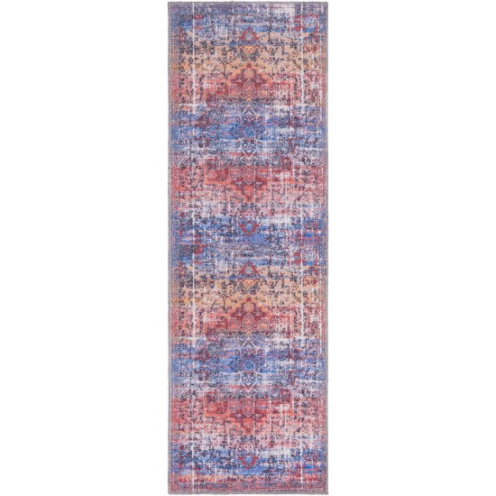 Rug Unique Loom Renaissance Multi/Blue Runner 2' 0 x 6' 0