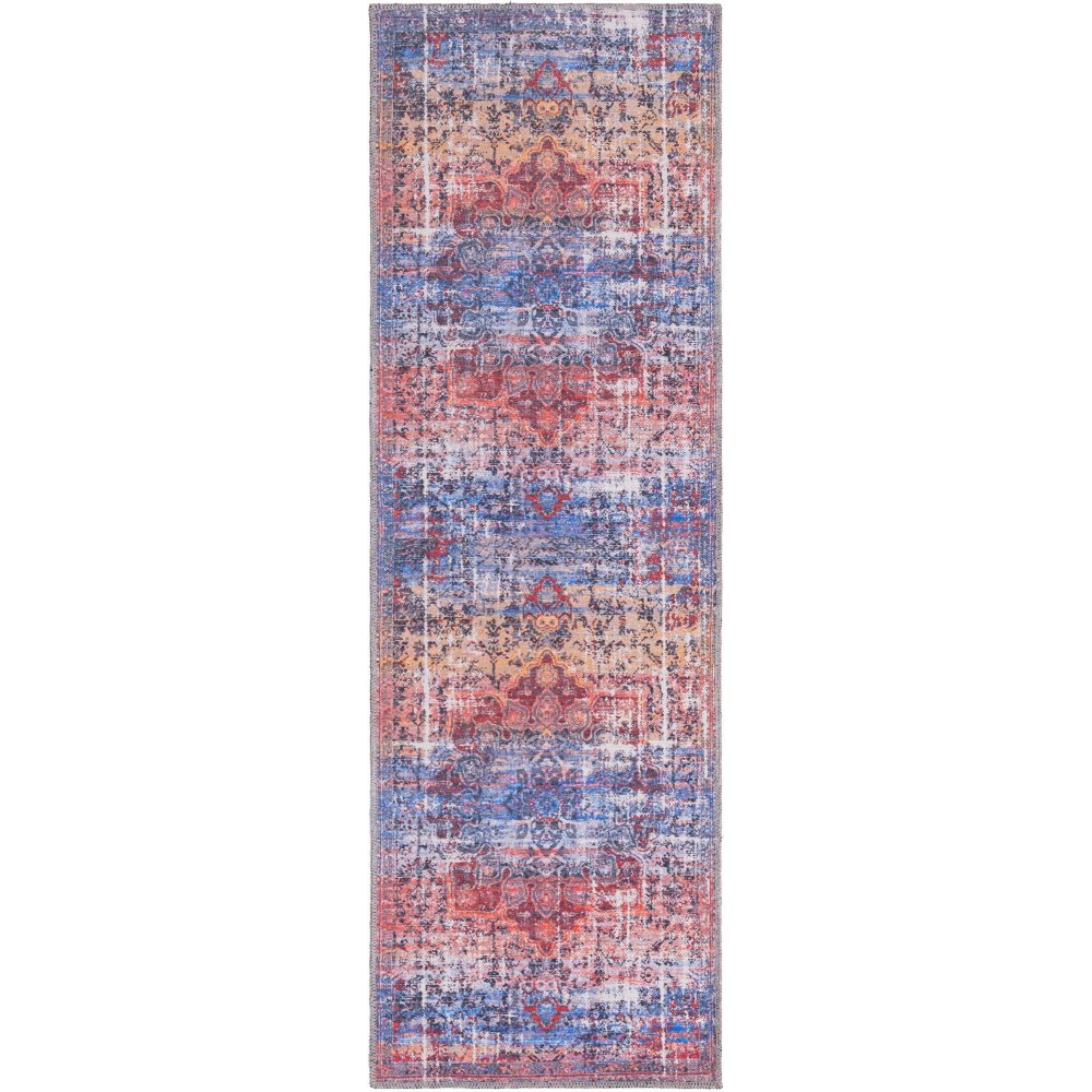 Rug Unique Loom Renaissance Multi/Blue Runner 2' 0 x 6' 0