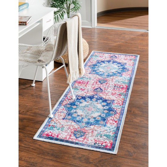 Rug Unique Loom Renaissance Blue Runner 2' 0 x 6' 0