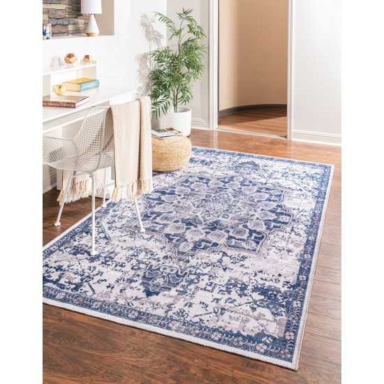 Rug Unique Loom Renaissance Gray Rectangular 5' 3 x 8' 0