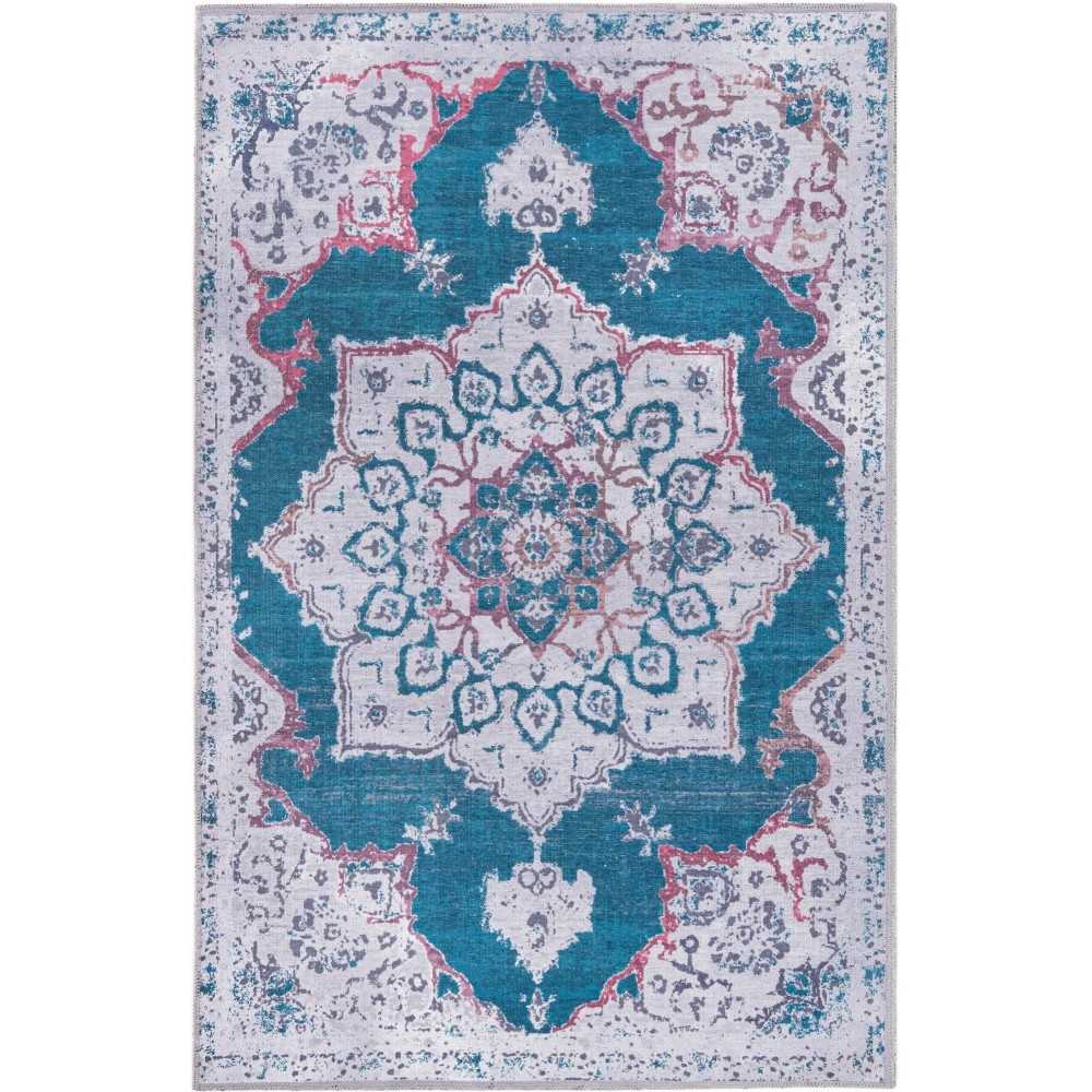 Rug Unique Loom Renaissance Teal Rectangular 5' 3 x 8' 0