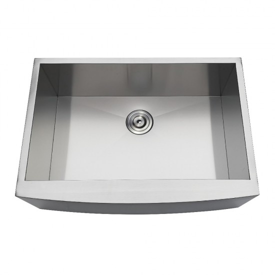 Uptowne Undermount Stainless Steel Farmhouse Kitchen Sink, Brushed