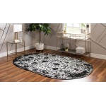 Rug Unique Loom Portland White Oval 3' 0 x 5' 0