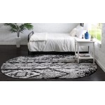 Rug Unique Loom Portland White Oval 3' 0 x 5' 0