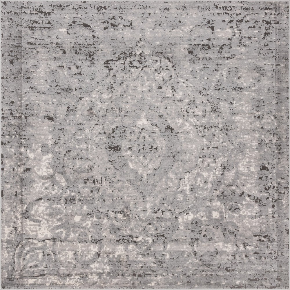 Rug Unique Loom Portland Light Gray Square 8' 0 x 8' 0 Rug Unique Loom Portland Light Gray Square 8' 0 x 8' 0