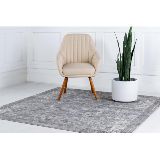 Rug Unique Loom Portland Gray Square 8' 0 x 8' 0