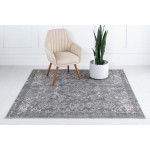 Rug Unique Loom Portland Gray Square 8' 0 x 8' 0