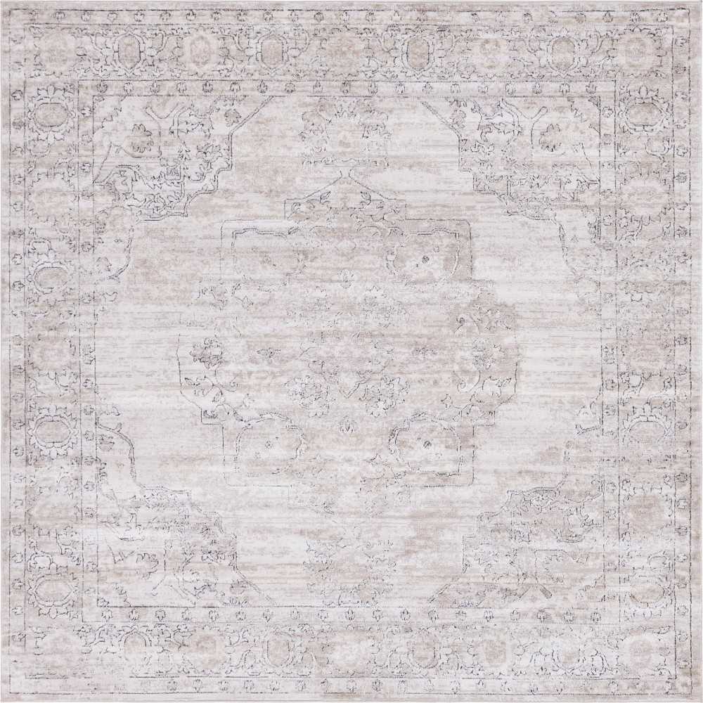 Rug Unique Loom Portland Beige Square 8' 0 x 8' 0