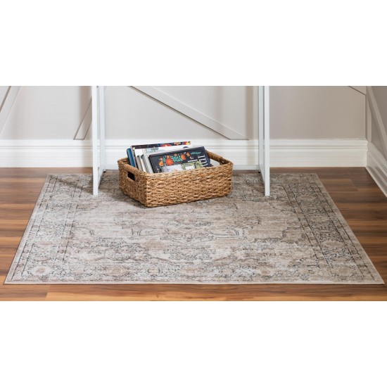 Rug Unique Loom Portland Beige Square 8' 0 x 8' 0