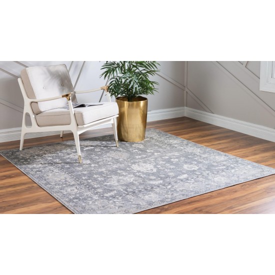 Rug Unique Loom Portland Gray Square 8' 0 x 8' 0