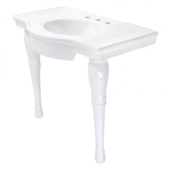 Fauceture Templeton 37" x 22" Ceramic Console Sink, White