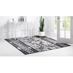 Rug Unique Loom Portland White Square 8' 0 x 8' 0