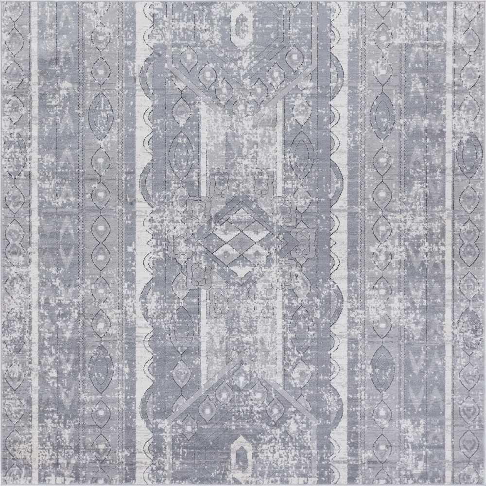 Rug Unique Loom Portland Gray Square 8' 0 x 8' 0 Rug Unique Loom Portland Gray Square 8' 0 x 8' 0