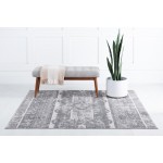 Rug Unique Loom Portland Gray Square 8' 0 x 8' 0