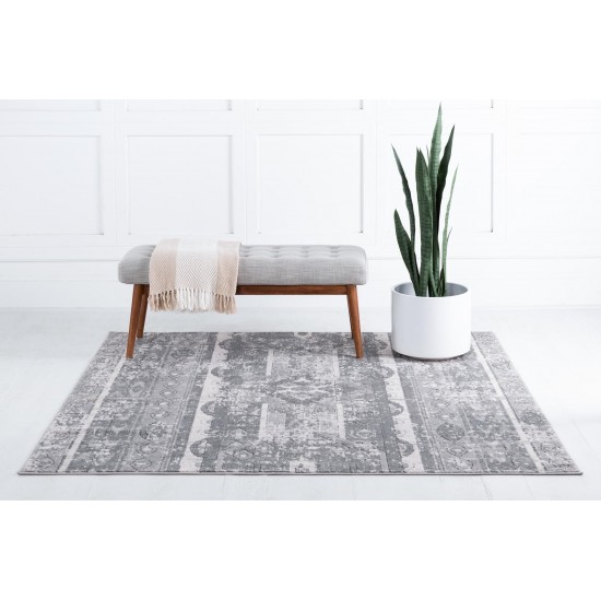 Rug Unique Loom Portland Gray Square 8' 0 x 8' 0