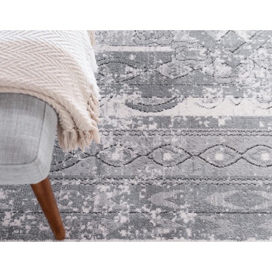Rug Unique Loom Portland Gray Square 8' 0 x 8' 0