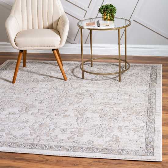 Rug Unique Loom Portland Ivory Square 6' 0 x 6' 0