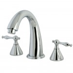 Kingston Brass Naples Roman Tub Faucet, Polished Chrome