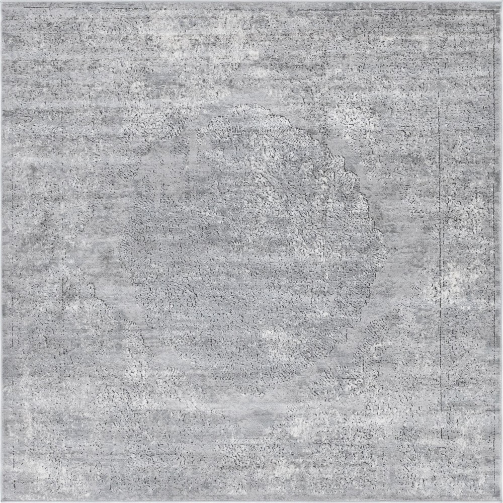 Rug Unique Loom Portland Light Gray Square 6' 0 x 6' 0 Rug Unique Loom Portland Light Gray Square 6' 0 x 6' 0