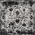 Rug Unique Loom Portland White Square 6' 0 x 6' 0