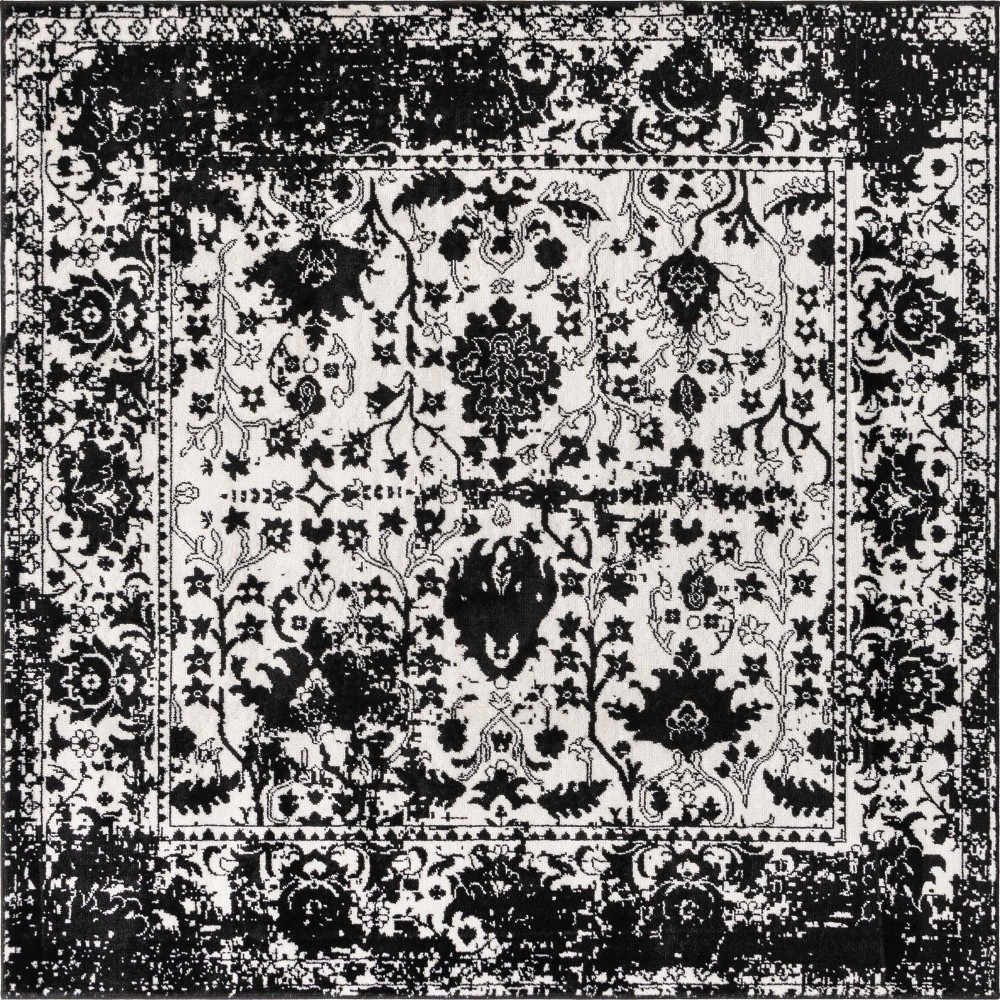 Rug Unique Loom Portland White Square 6' 0 x 6' 0 Rug Unique Loom Portland White Square 6' 0 x 6' 0