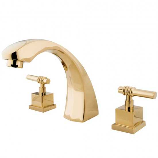 Kingston Brass Fortress Roman Tub Faucet, Polished Brass