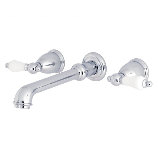 Kingston Brass English Vintage Wall Mount Roman Tub Faucet, Polished Chrome