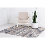 Rug Unique Loom Portland Navy Blue Square 6' 0 x 6' 0