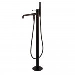 Kingston Brass Paris Freestanding Tub Faucet with Hand Shower, Oil Rubbed Bronze