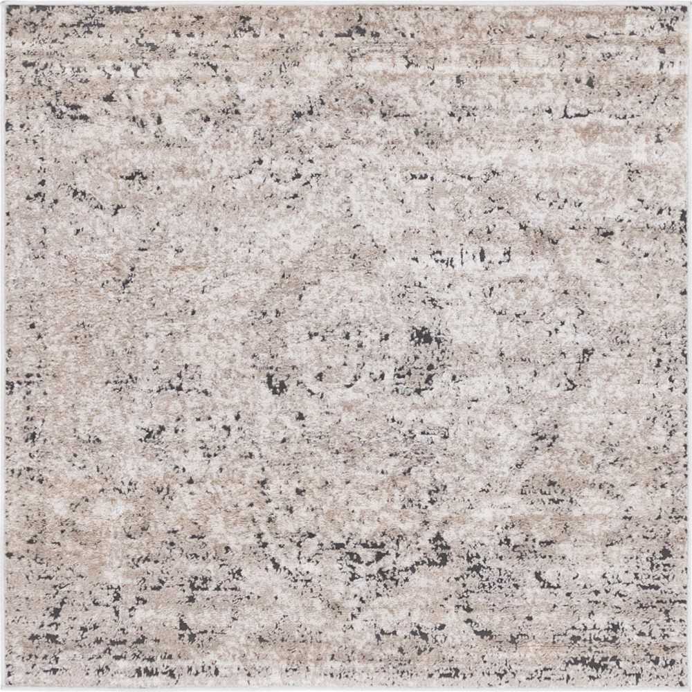 Rug Unique Loom Portland Beige Square 4' 0 x 4' 0 Rug Unique Loom Portland Beige Square 4' 0 x 4' 0