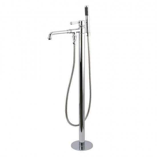 Kingston Brass Paris Freestanding Tub Faucet with Hand Shower, Polished Chrome