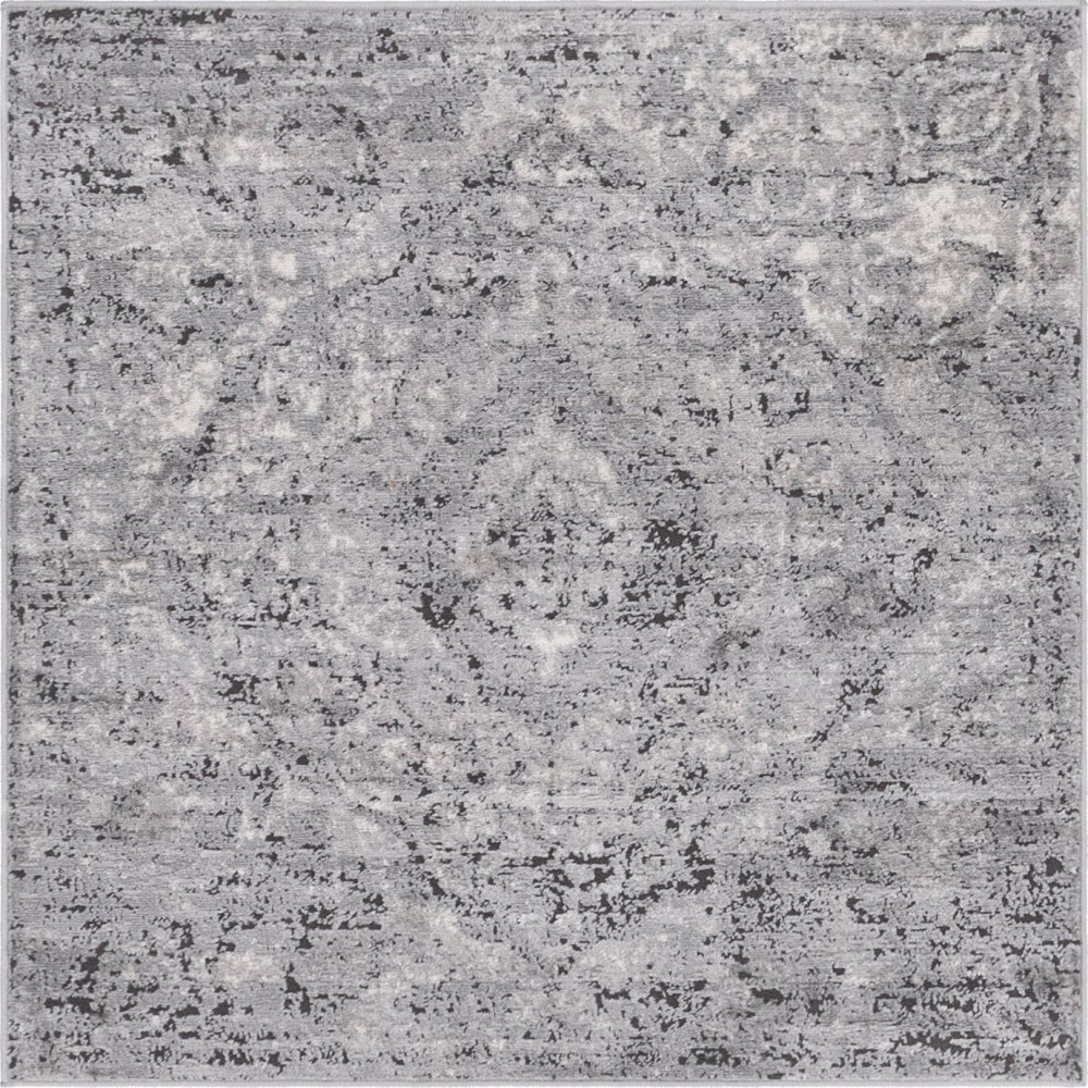 Rug Unique Loom Portland Light Gray Square 4' 0 x 4' 0 Rug Unique Loom Portland Light Gray Square 4' 0 x 4' 0