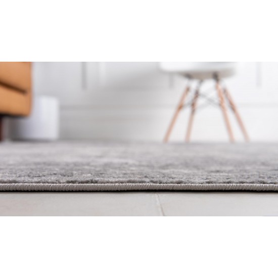 Rug Unique Loom Portland Light Gray Square 4' 0 x 4' 0