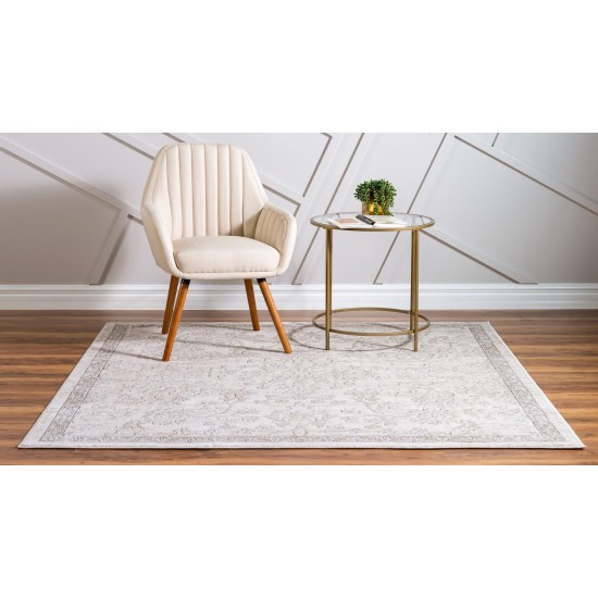 Rug Unique Loom Portland Ivory Square 4' 0 x 4' 0