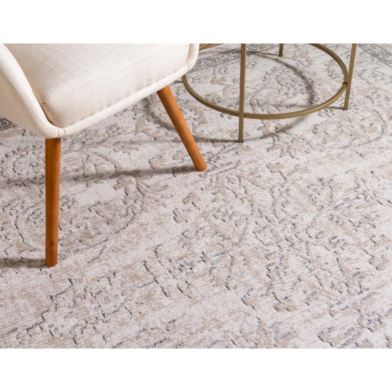 Rug Unique Loom Portland Ivory Square 4' 0 x 4' 0