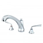 Kingston Brass Silver Sage Roman Tub Faucet, Polished Chrome