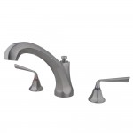 Kingston Brass Silver Sage Roman Tub Faucet, Brushed Nickel