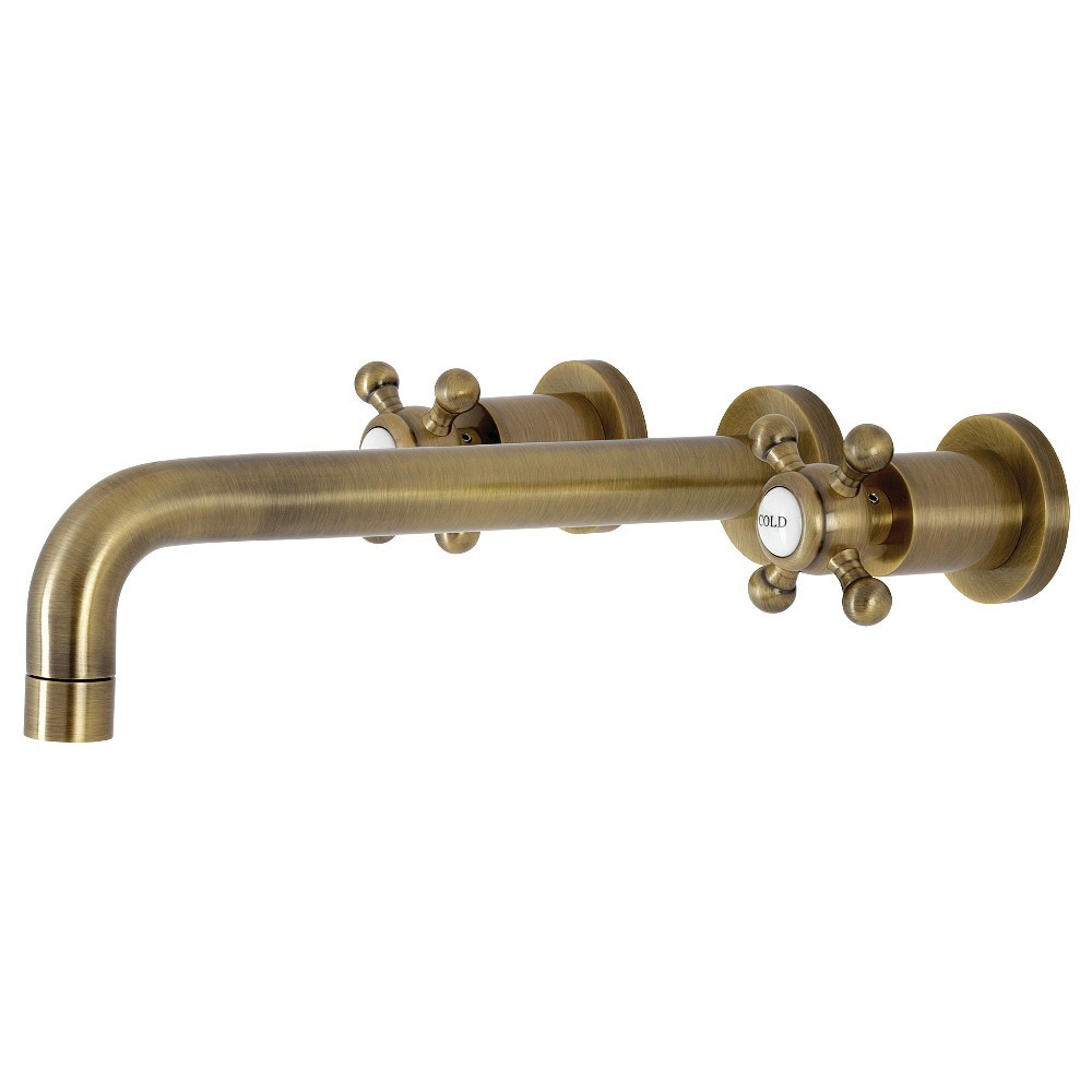 Kingston Brass Metropolitan Wall Mount Tub Faucet, Antique Brass