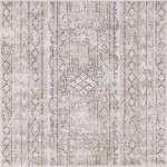 Rug Unique Loom Portland Tan Square 4' 0 x 4' 0