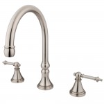 Kingston Brass Tuscany Roman Tub Faucet, Brushed Nickel