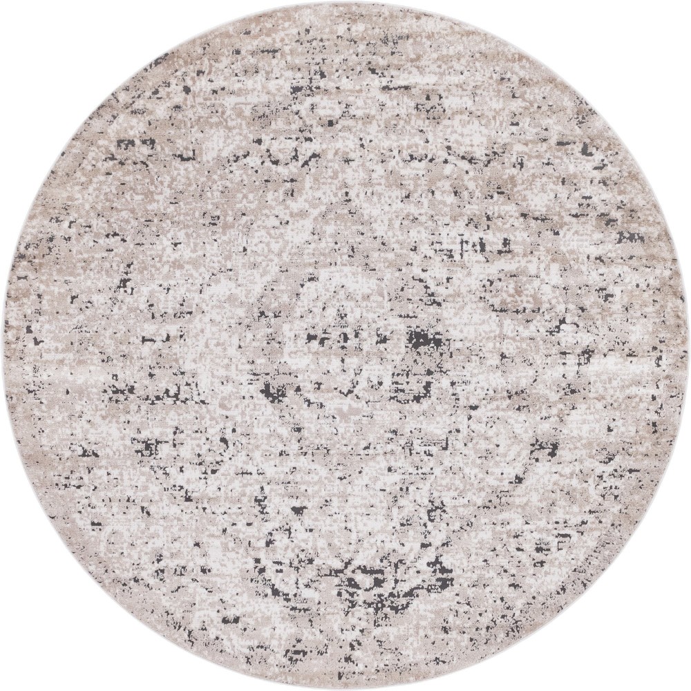 Rug Unique Loom Portland Beige Round 7' 0 x 7' 0 Rug Unique Loom Portland Beige Round 7' 0 x 7' 0