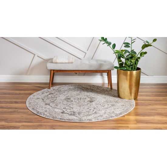 Rug Unique Loom Portland Beige Round 7' 0 x 7' 0