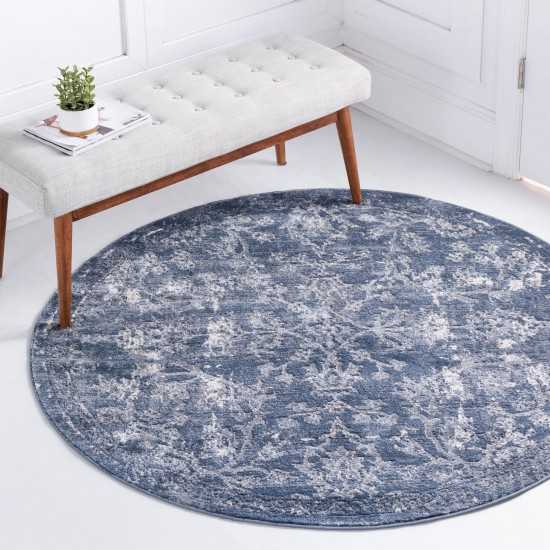 Rug Unique Loom Portland Blue Round 7' 0 x 7' 0