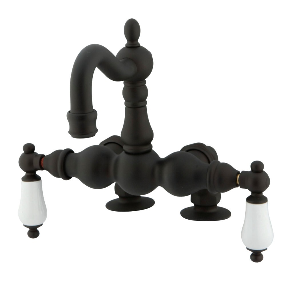 Kingston Brass Vintage 3-3/8-Inch Deck Mount Tub Faucet, Oil Rubbed Bronze Kingston Brass Vintage 3-3/8-Inch Deck Mount Tub Faucet, Oil Rubbed Bronze