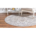 Rug Unique Loom Portland Ivory Round 7' 0 x 7' 0