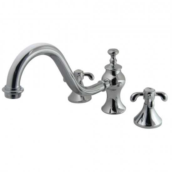 Kingston Brass French Country Roman Tub Faucet, Polished Chrome