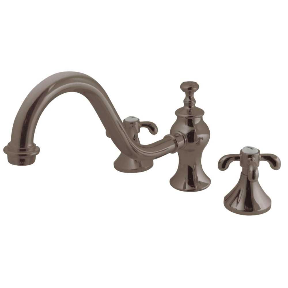 Kingston Brass French Country Roman Tub Faucet, Brushed Nickel