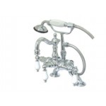 Kingston Brass Vintage Clawfoot Tub Faucet with Hand Shower, Polished Chrome