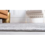 Rug Unique Loom Portland Gray Round 5' 0 x 5' 0